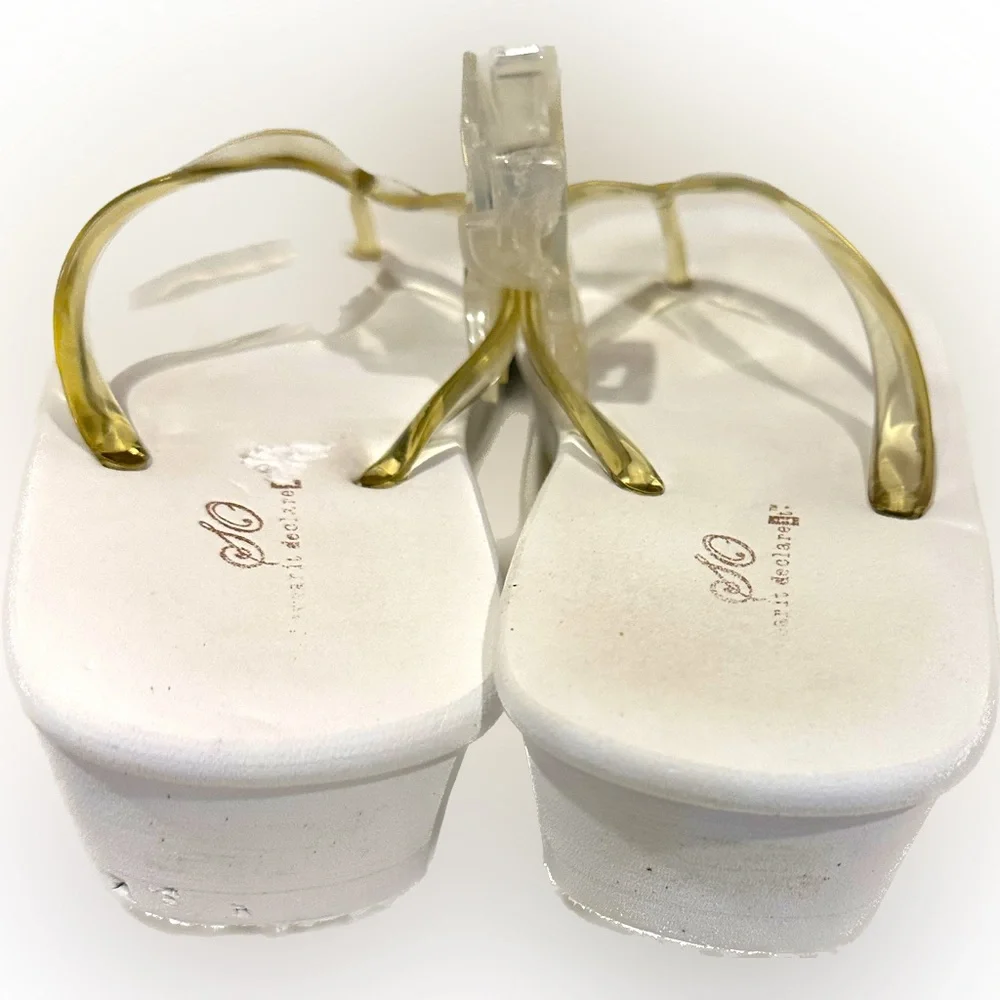 SO® Women's Platform Flip-Flop Wedge Sandals. Very Flattering! sz 8 Super Cute!